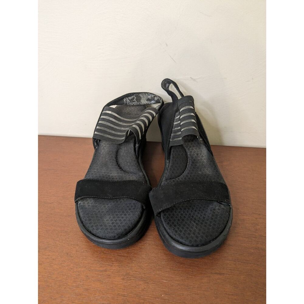 Skechers Women's Shoes Wedge Heel Black Size 9 Open Toe - Picture 2 of 7